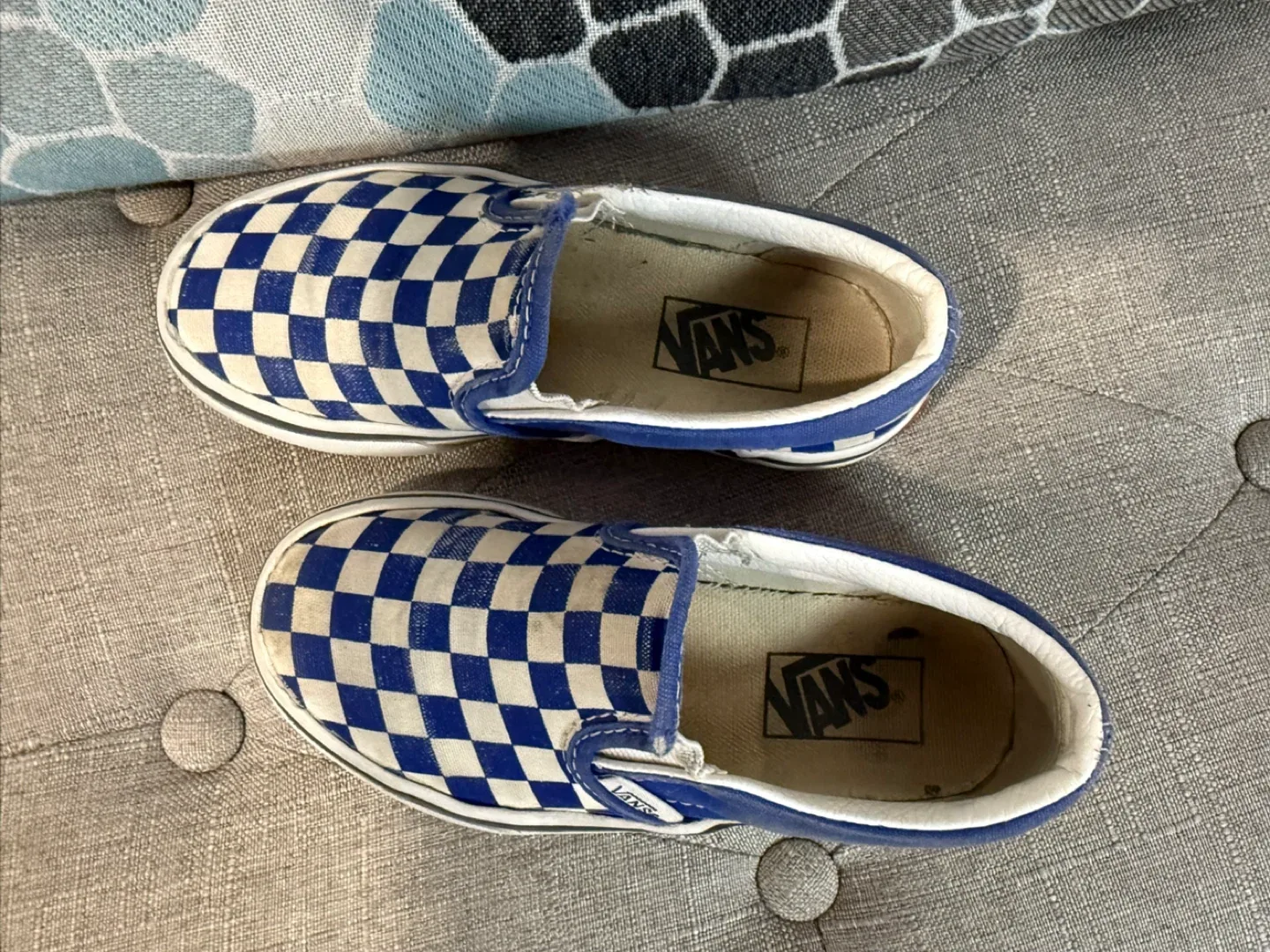 Vans Kids Checkerboard Slip-On - Size 11 (young kids) image indicator(2)