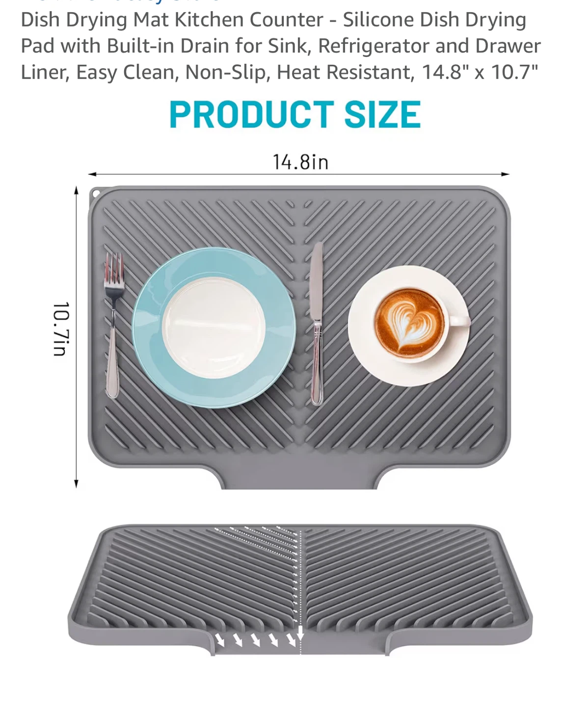 Brand new Dish Drying Mat Kitchen Counter - photo 2