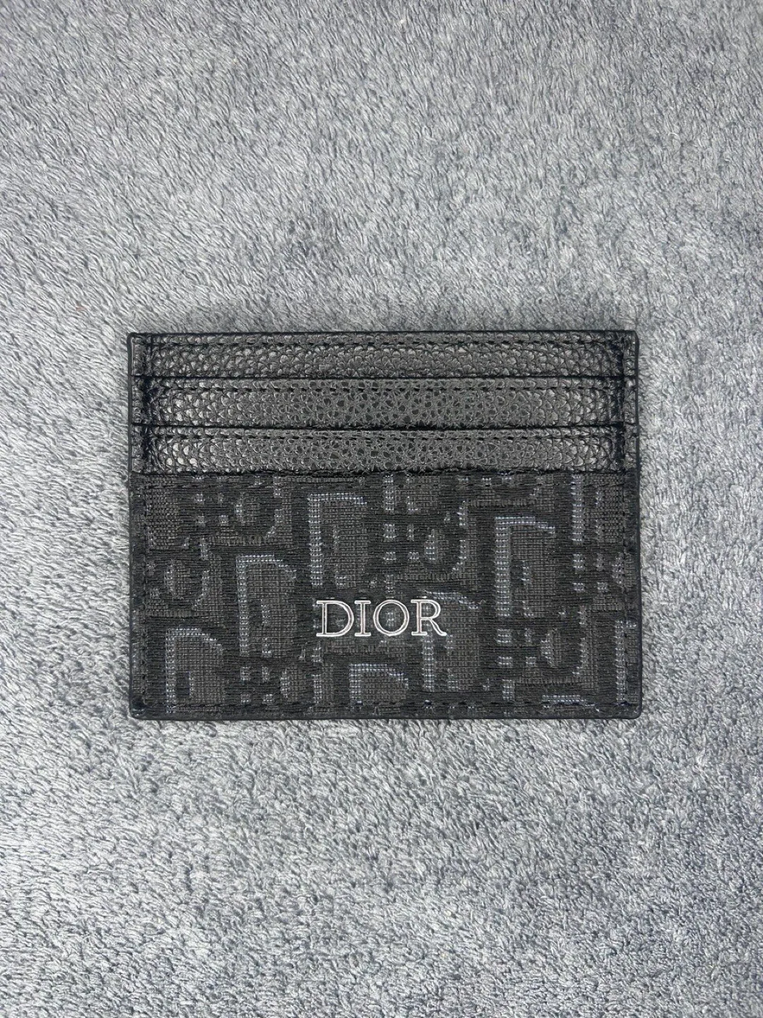Dior Oblique Card Holder - Black thumbnail