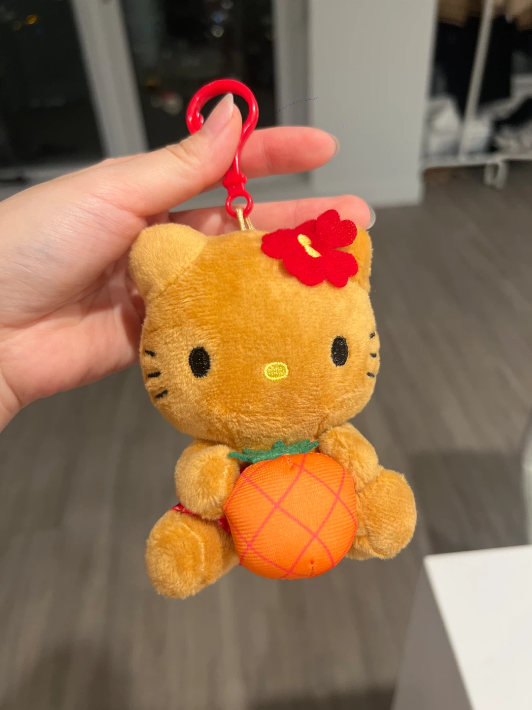 Hello Kitty Hawaii Plush Keychain