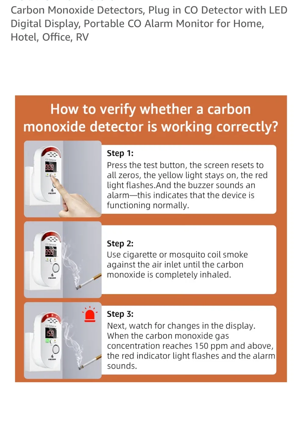 Brand new Carbon Monoxide Detectors image indicator(6)