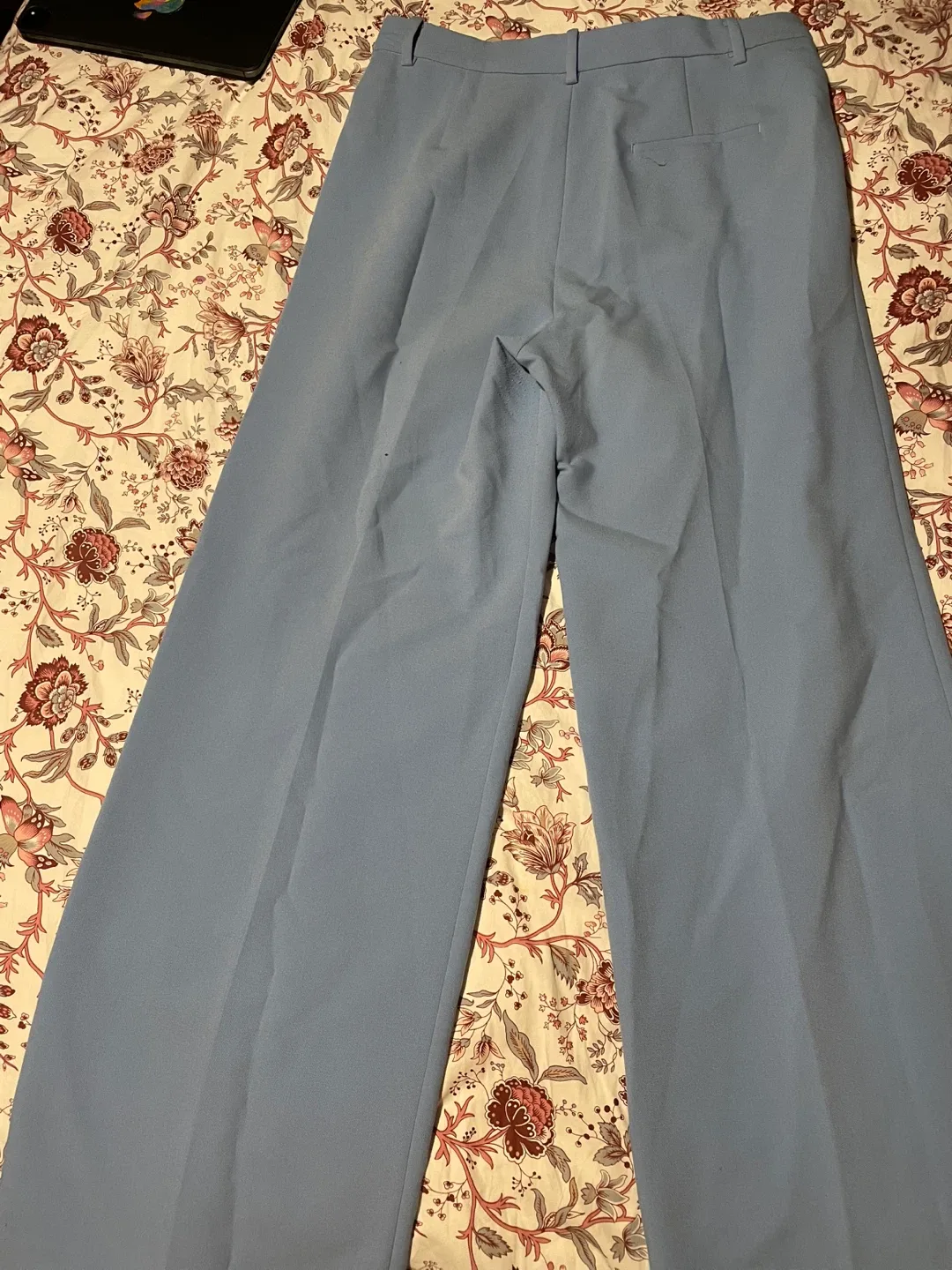 Zara Wide Leg Trousers - Light Blue, Size L image indicator(3)