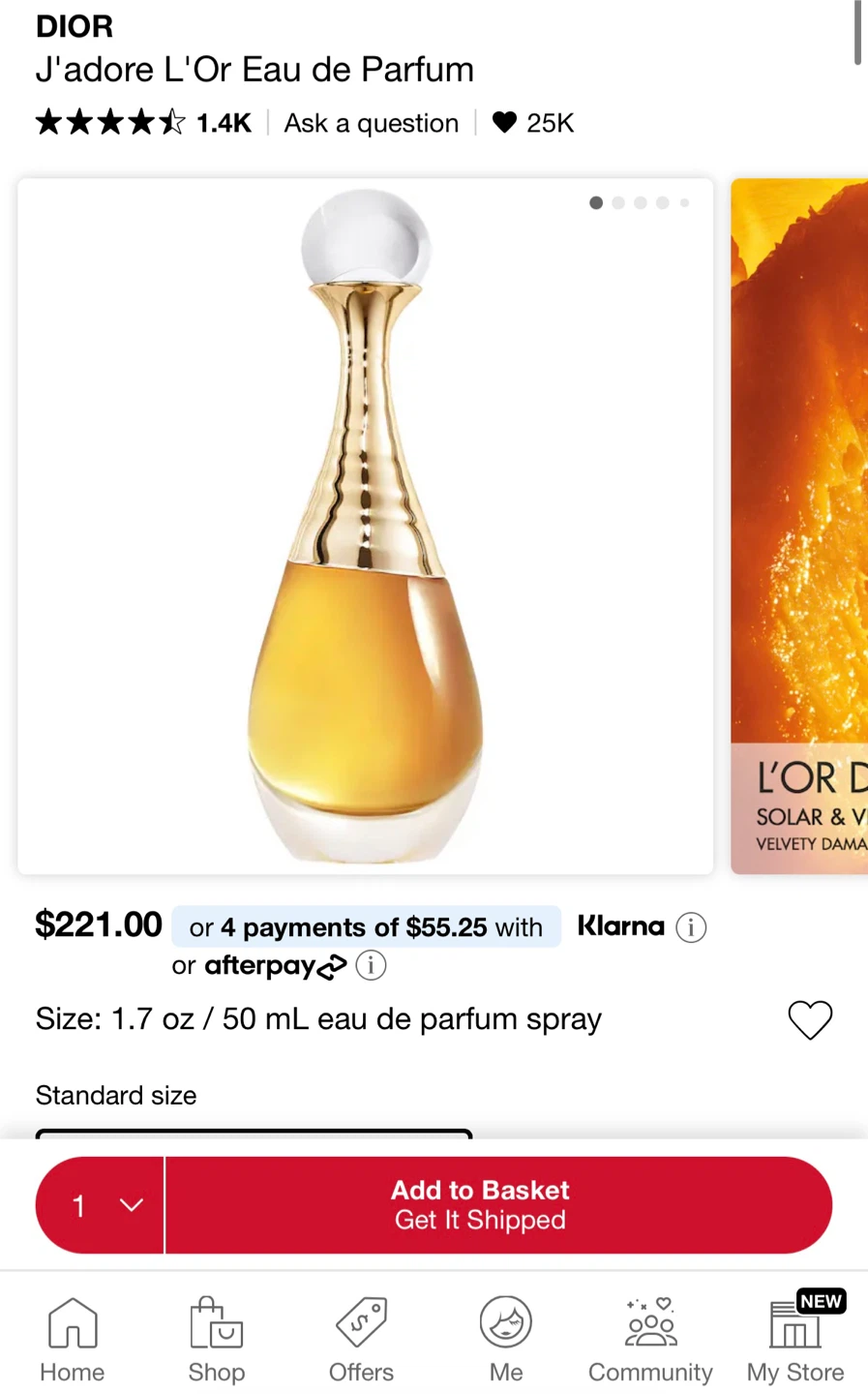 Dior J'adore Perfume