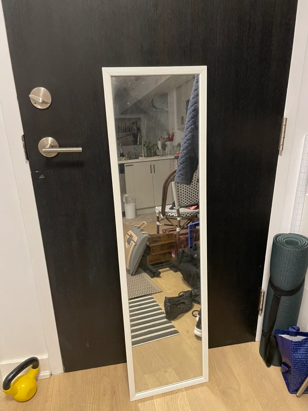 Value Door Mirror White - 14in x 50in thumbnail