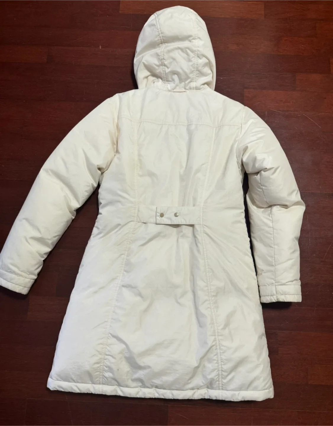 Tommy Hilfiger Outerwear White Puffer Coat - Size M image indicator(3)