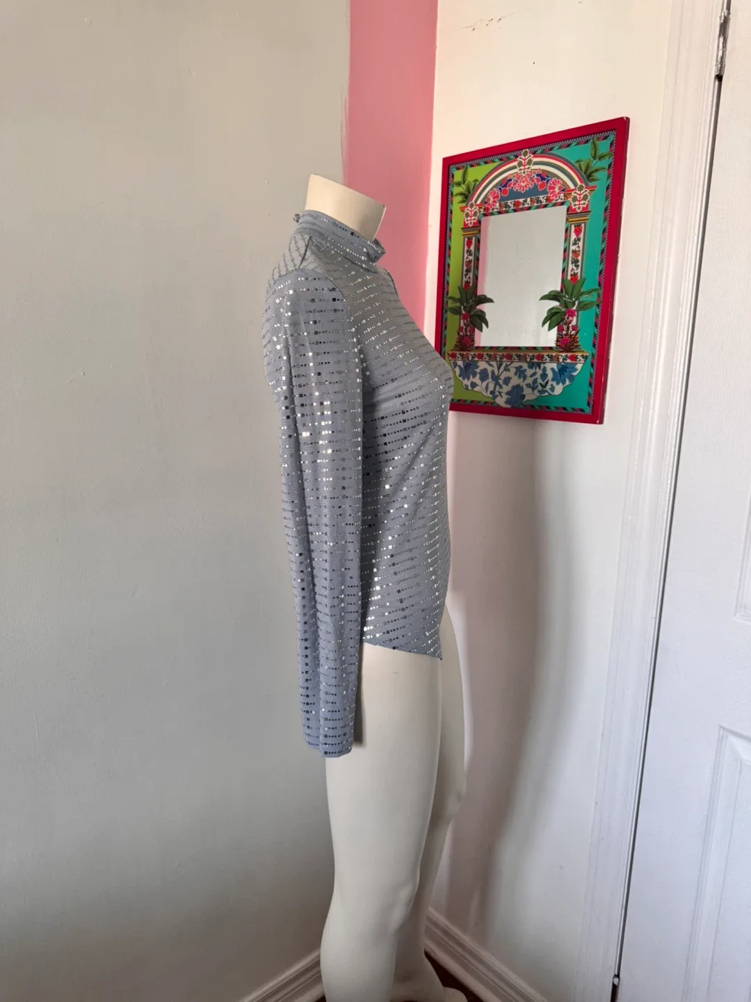 Blue and Silver Sequinned Bodysuit image indicator(3)