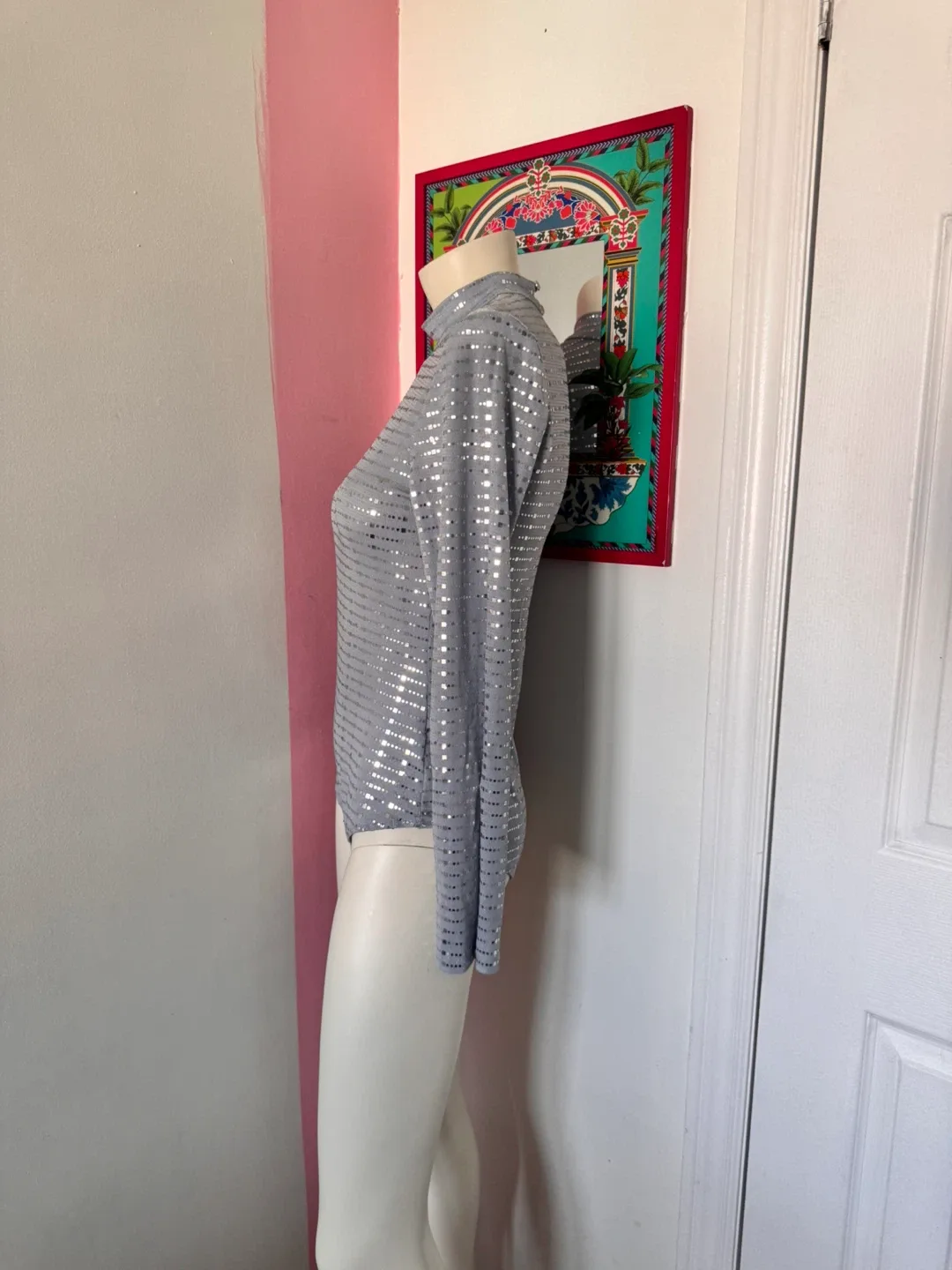 Blue and Silver Sequinned Bodysuit image indicator(5)