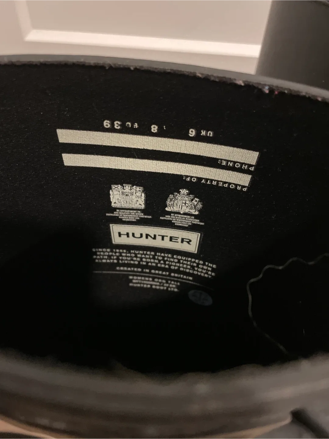 Hunter Black Rain Boots - Women's Size 8 image indicator(2)