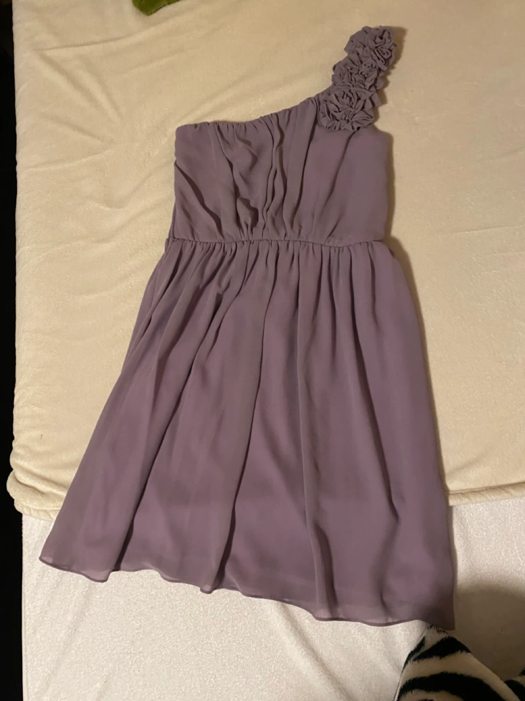 Lilac One-Shoulder Dress