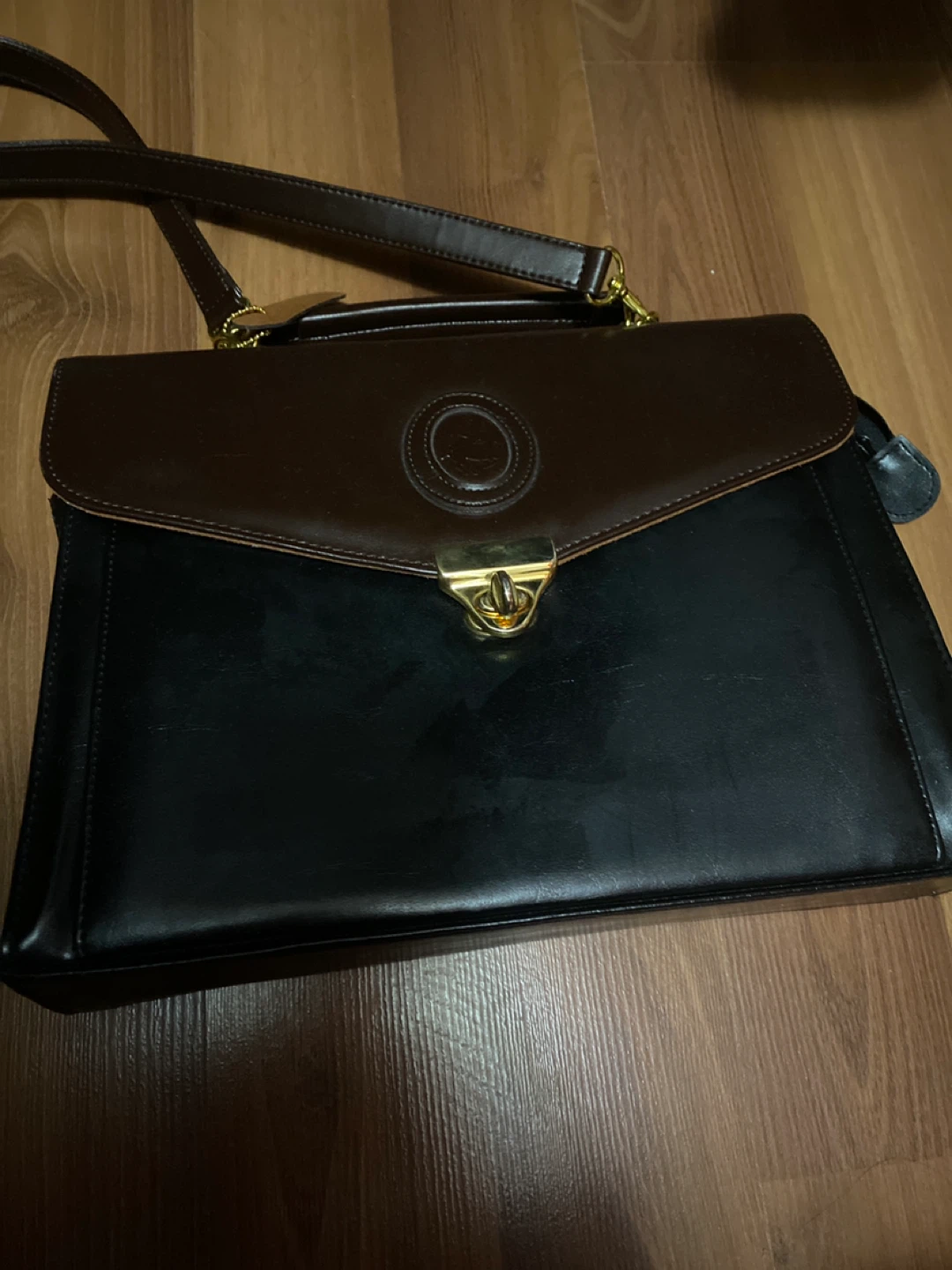 Vintage Two-Tone Handbag