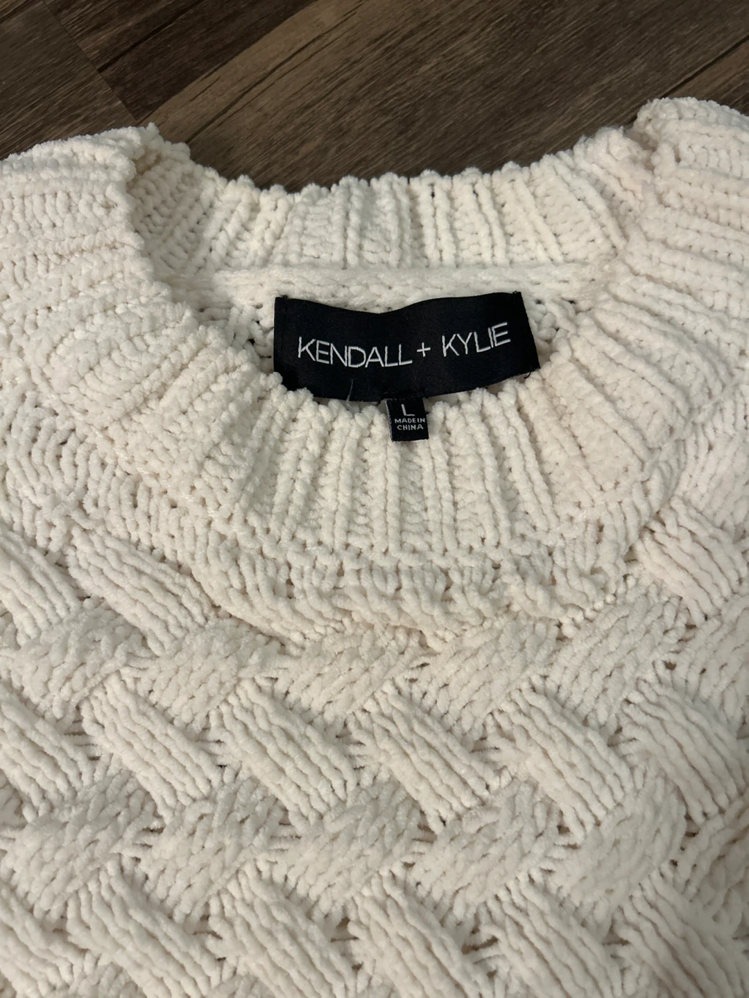 Kendall + Kylie Cream Knit Sweater - photo 4