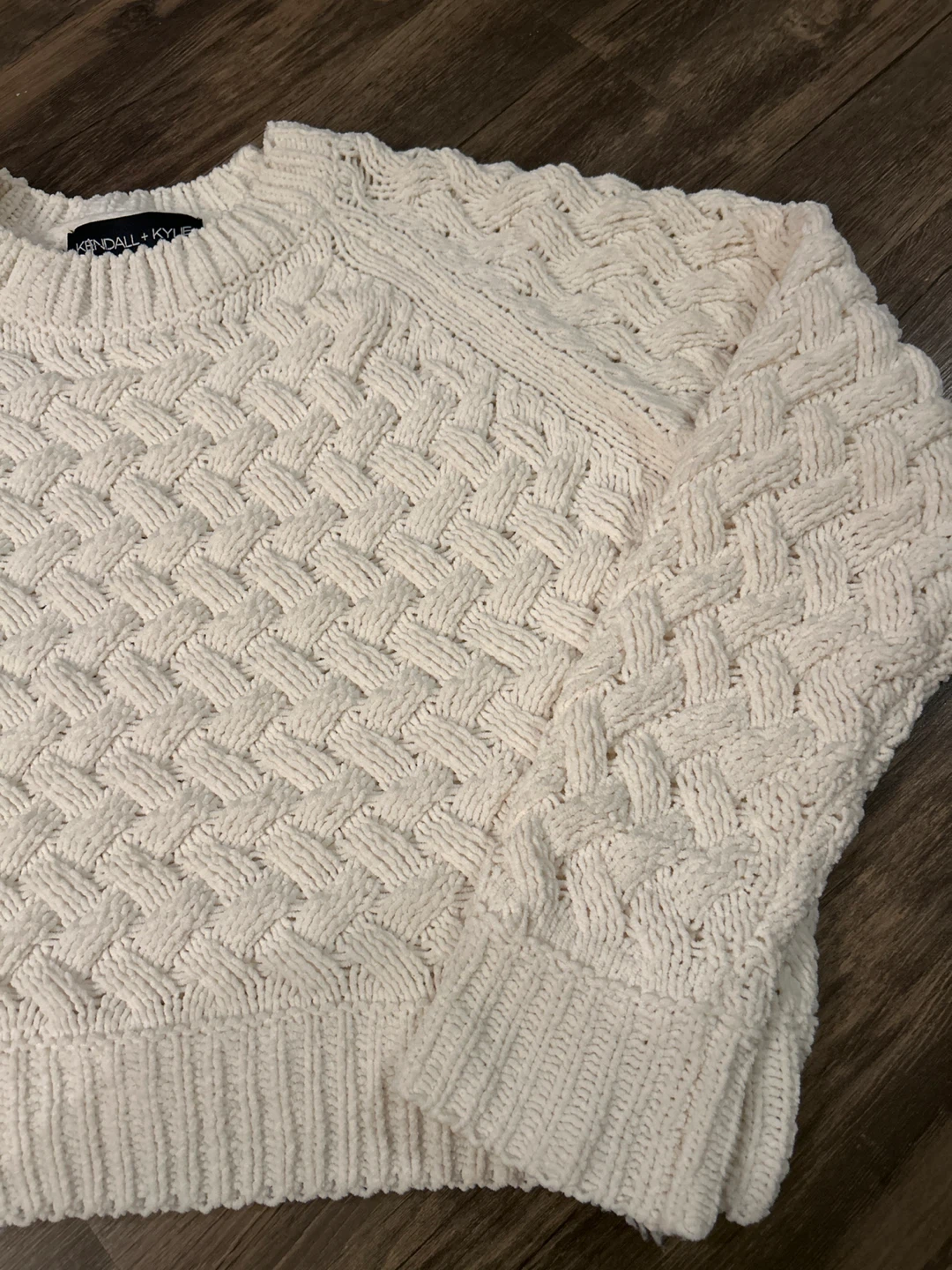 Kendall + Kylie Cream Knit Sweater - photo 2