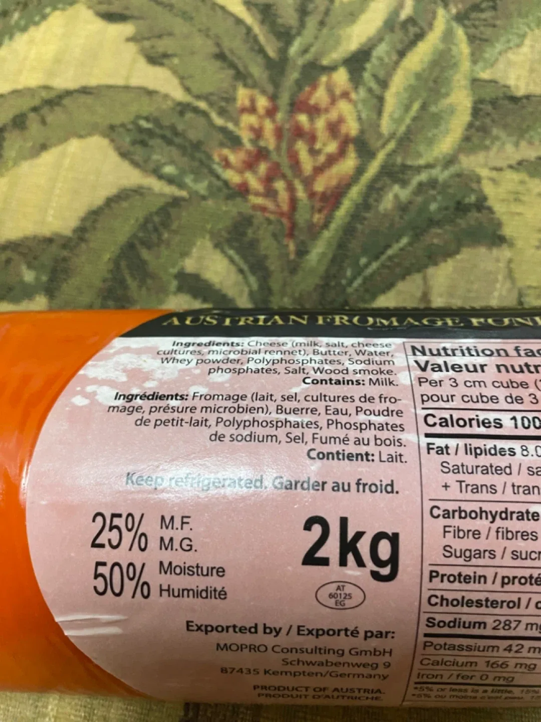 Austrian Smoked Processed Cheese 2KGS ( 2000grams),  - 2 kg image indicator(3)