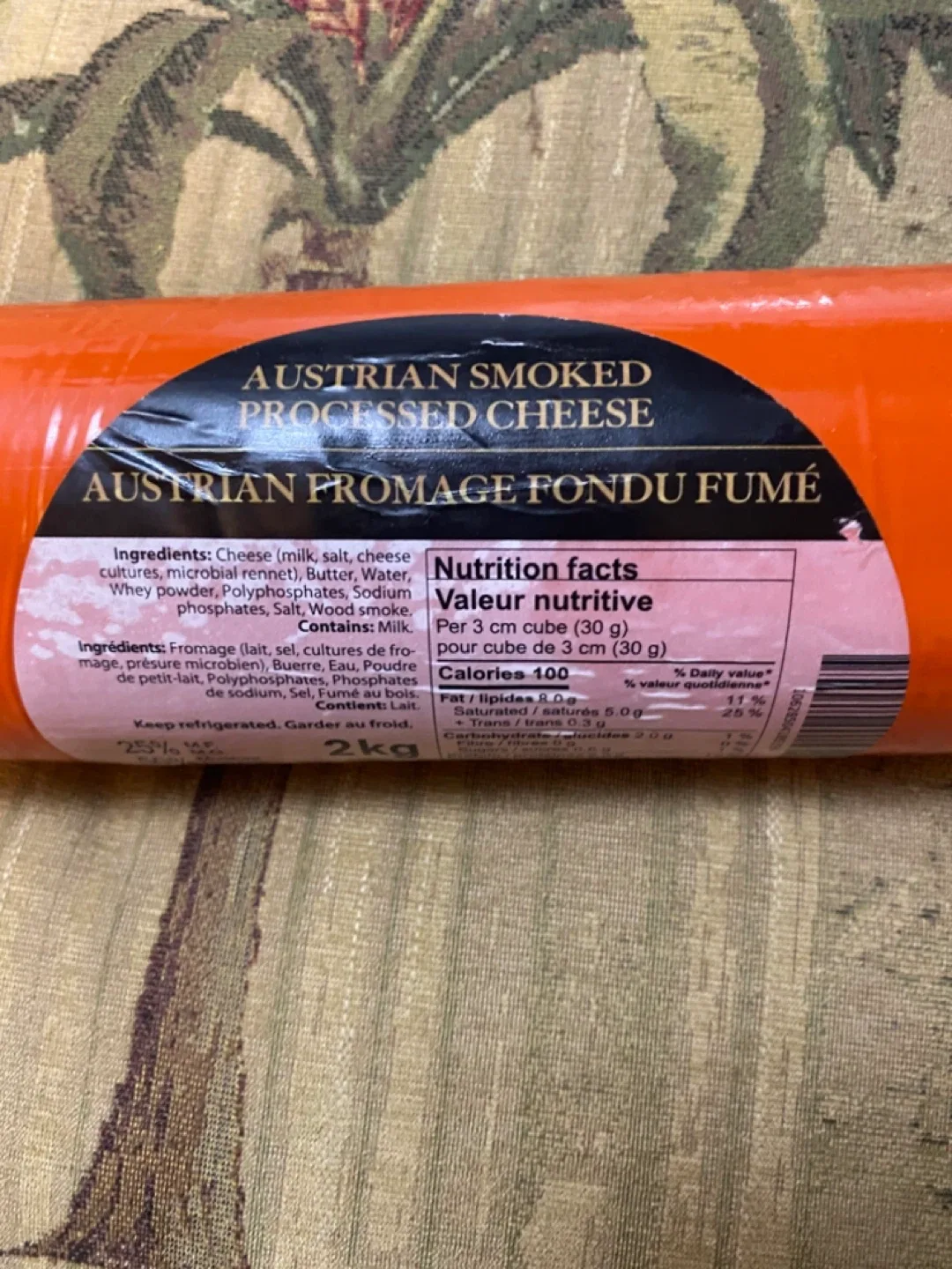 Austrian Smoked Processed Cheese 2KGS ( 2000grams),  - 2 kg image indicator(2)