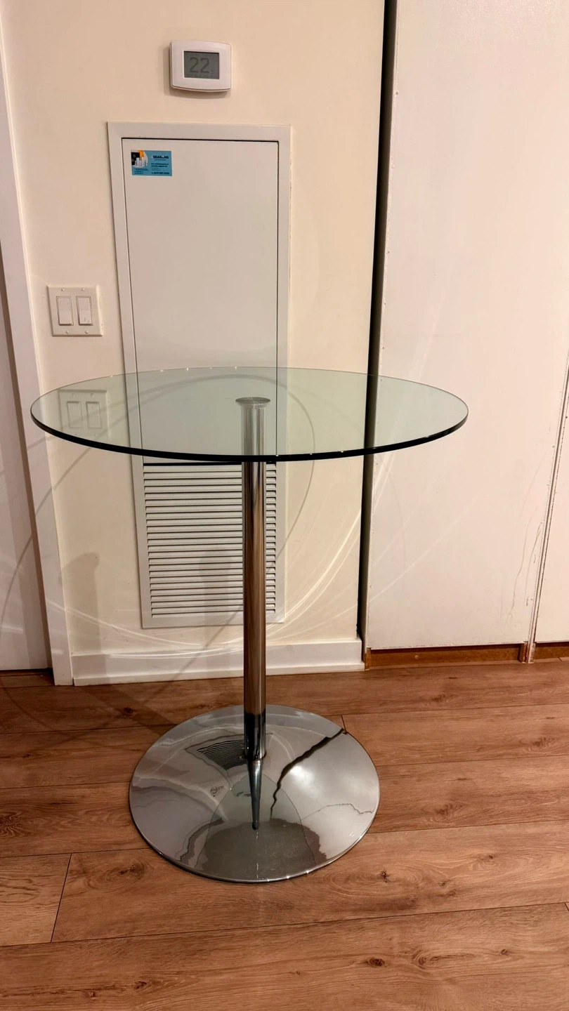 Glass Top Round Dining Table - photo 3