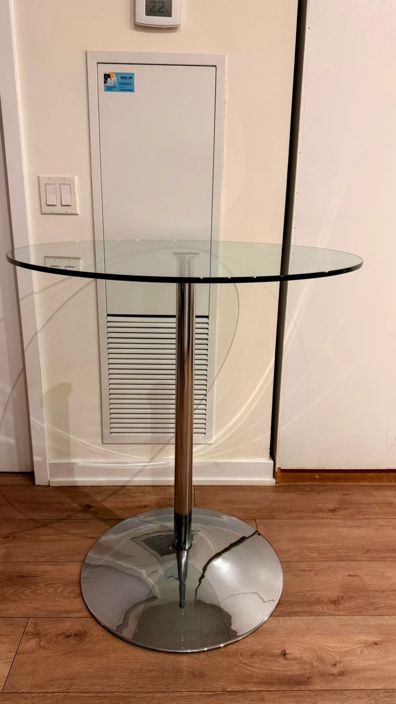 Glass Top Round Dining Table - photo 4