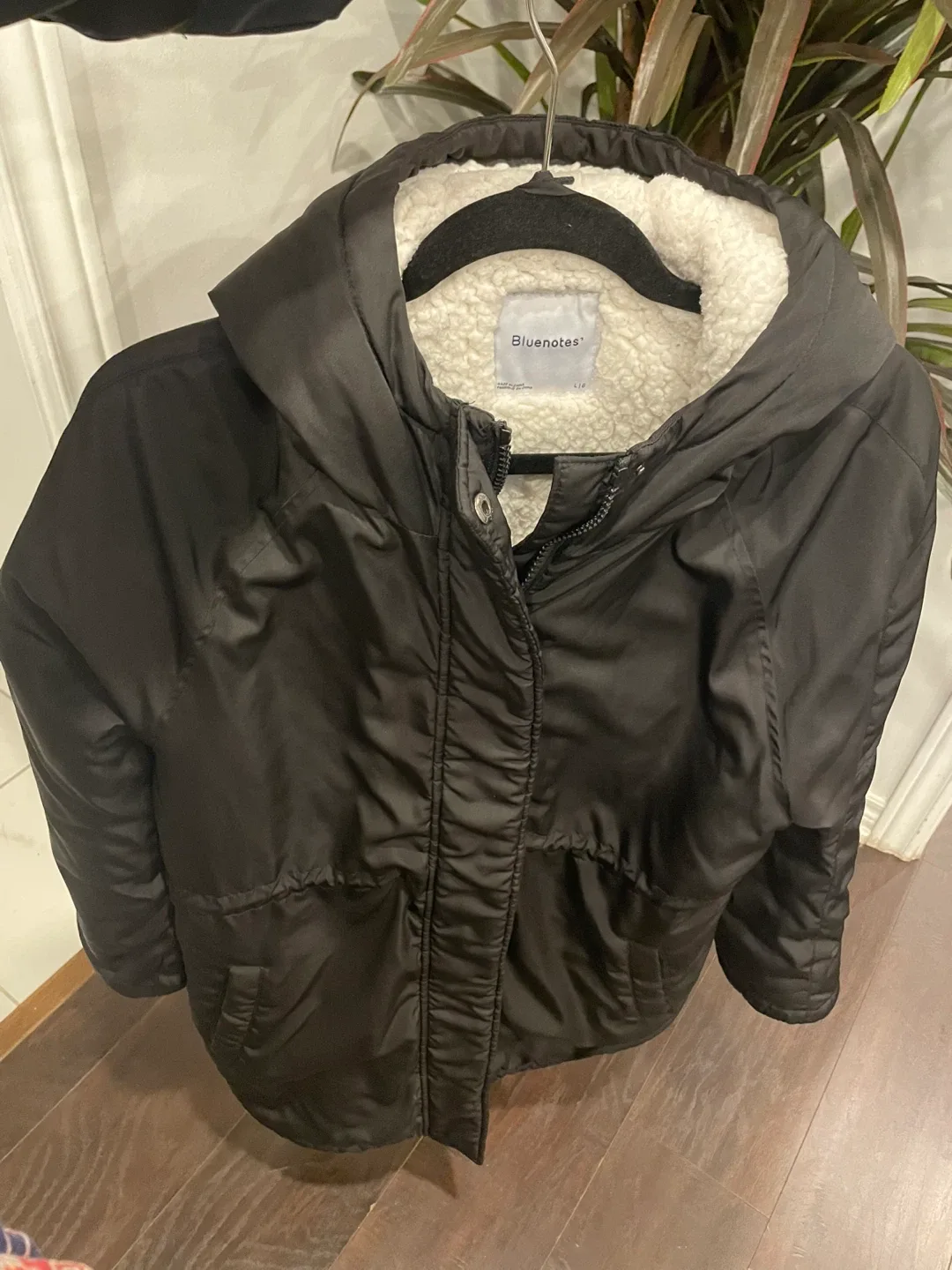 Bluenotes Black Winter Coat - Size L image indicator(2)