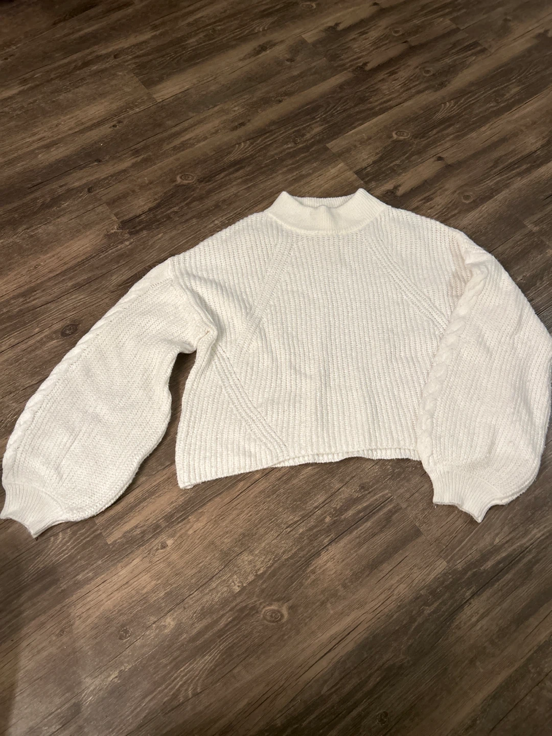 BP. White Knit Sweater - Size M
