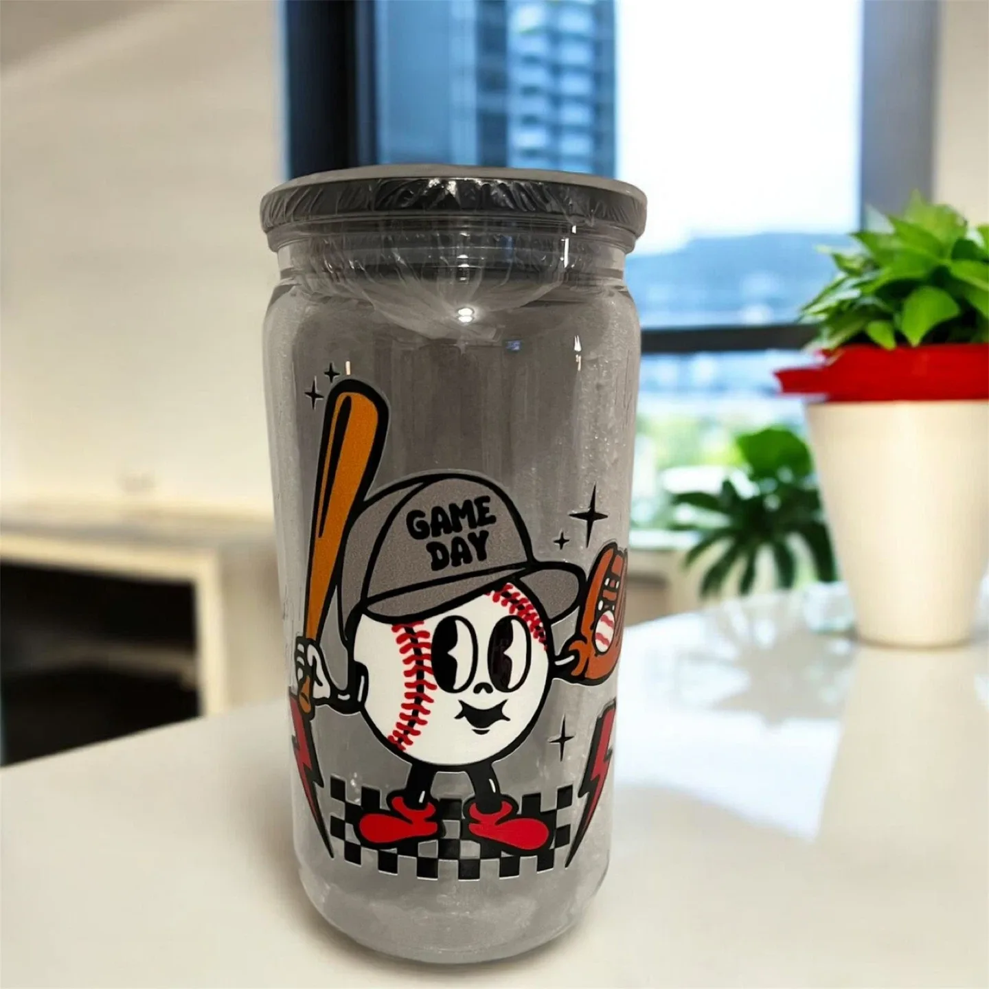 Decorated Plastic Jar $$$6x15 dls image indicator(3)