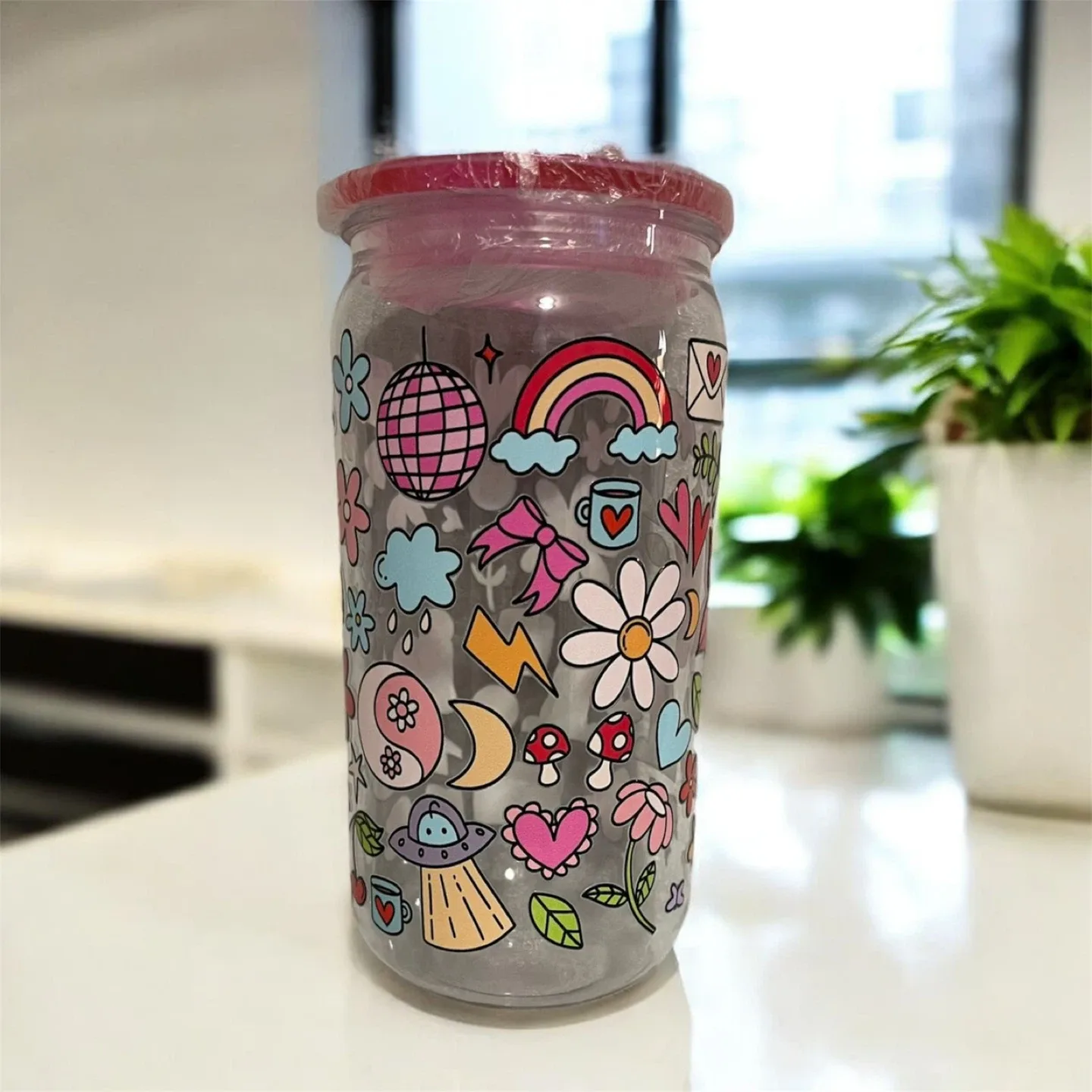 Decorated Plastic Jar $$$6x15 dls image indicator(2)