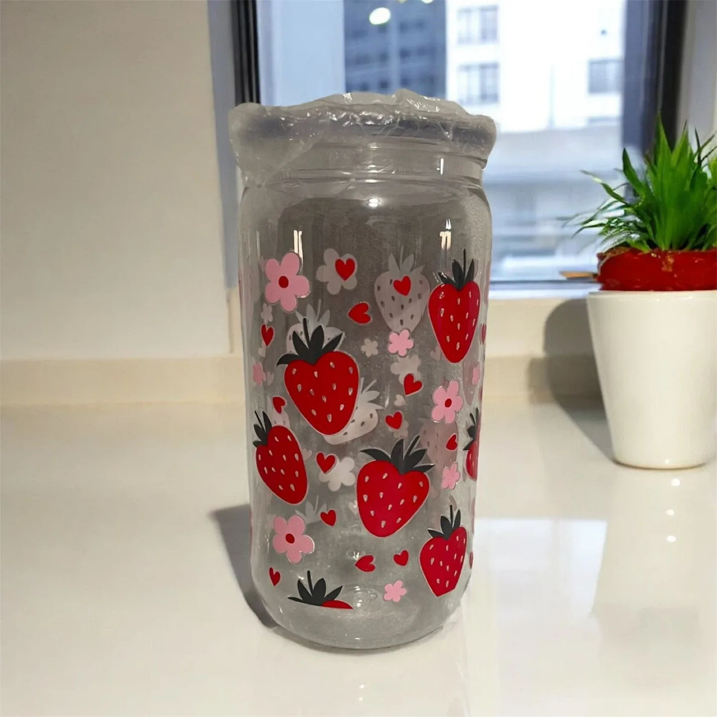 Decorated Plastic Jar $$$6x15 dls image indicator(6)