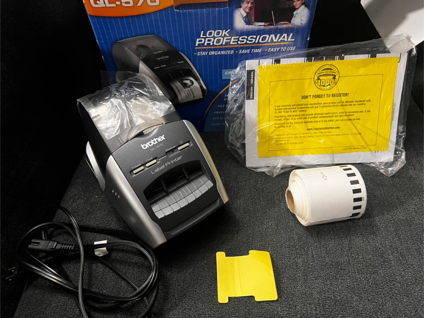 Brother QL-570 Label Printer w/ Box - photo 2