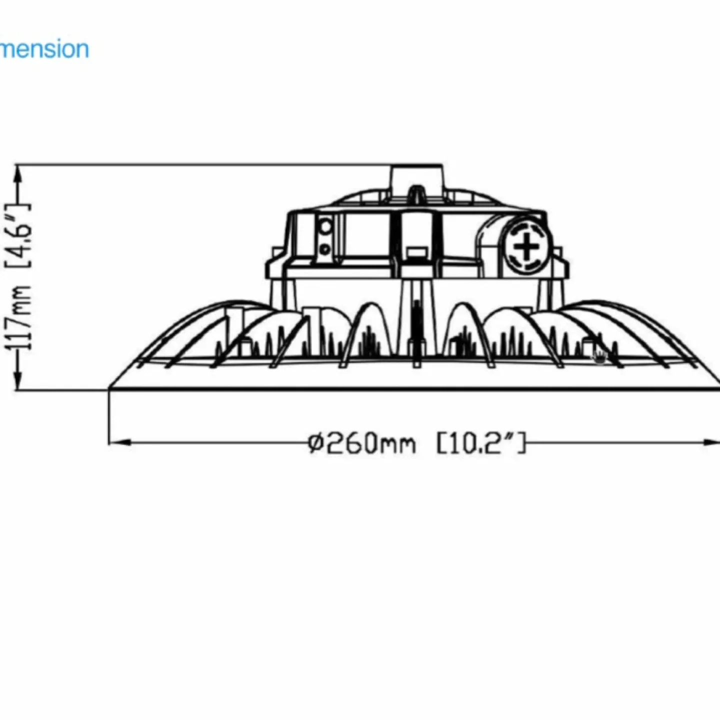 LED UFO High Bay Light – Adjustable 100W / 125W / 150W – 5700K image indicator(7)