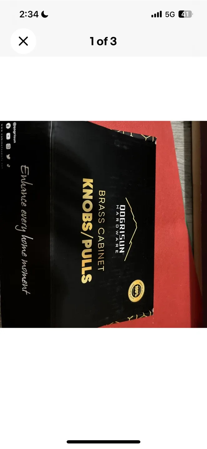 New Dogrisun Brass Cabinet Knobs/Pulls thumbnail