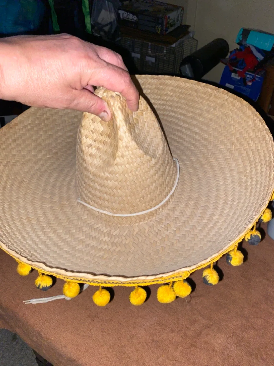 AUTHENTIC FULL STRAW MEXICAN SOMBRERO LARGE image indicator(5)