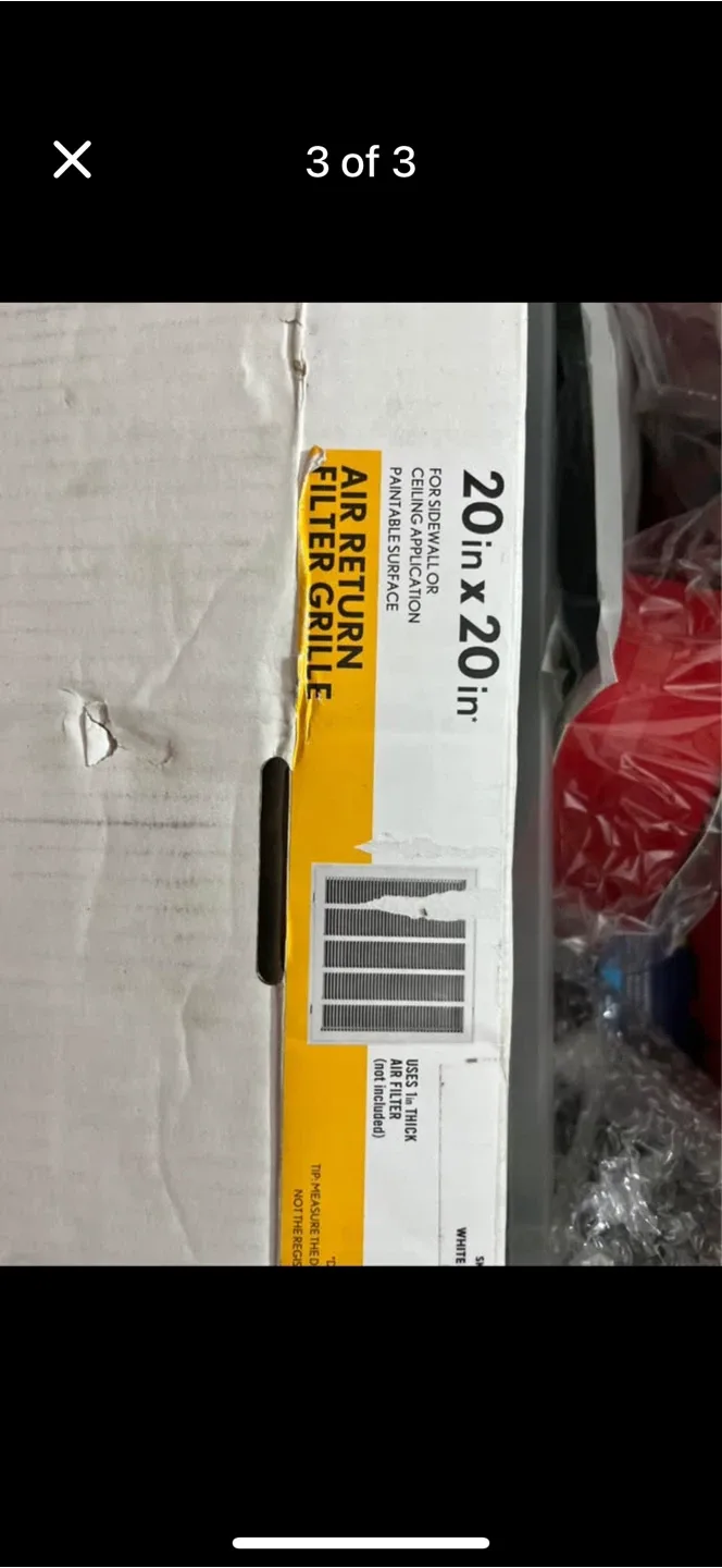 20x20 Air Return Filter Grille image indicator(2)