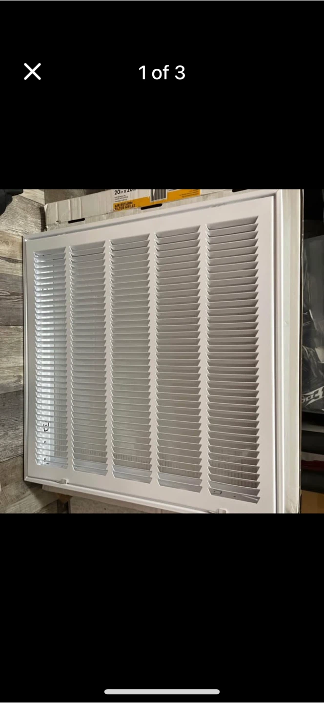 20x20 Air Return Filter Grille