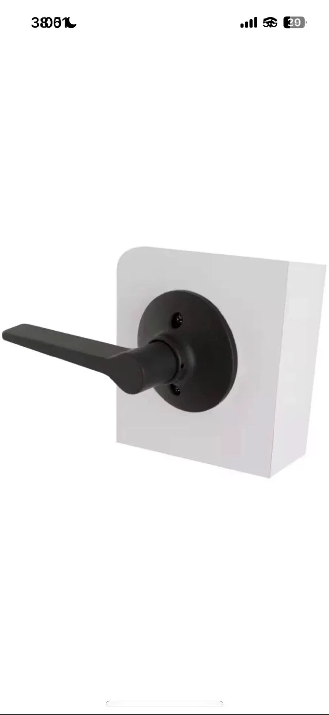Matte Black Door Lever Handle Set thumbnail