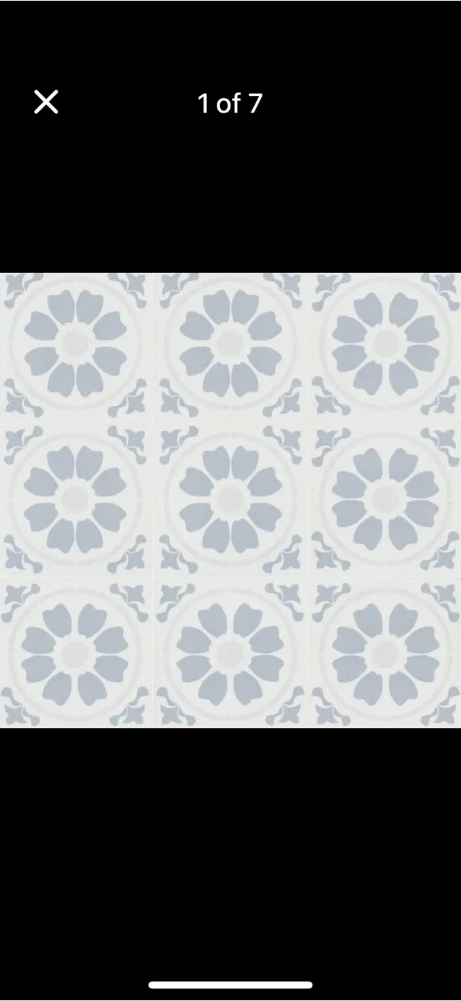 Matte Porcelain Tile, in. x 8 in. Tamensa Encaustic image indicator(5)