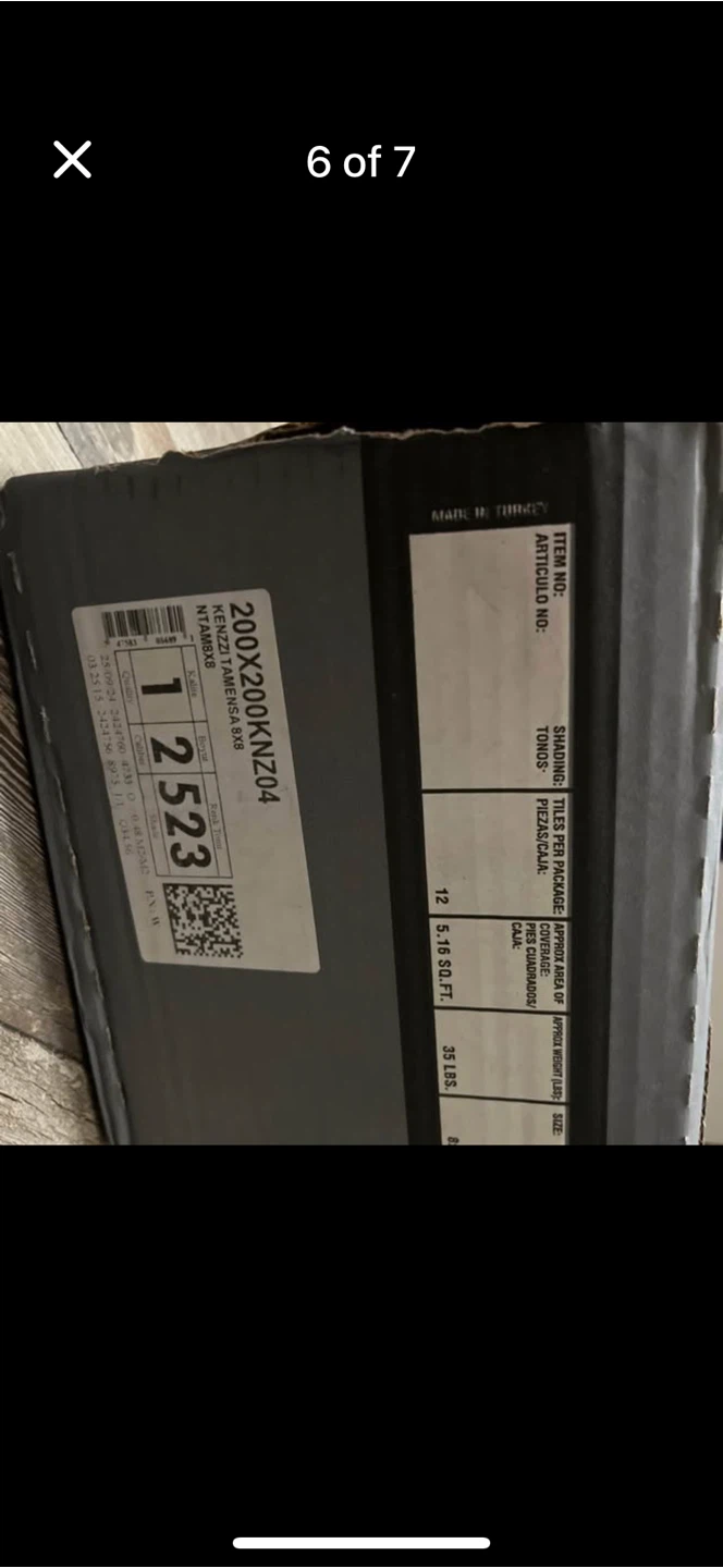 Matte Porcelain Tile, in. x 8 in. Tamensa Encaustic