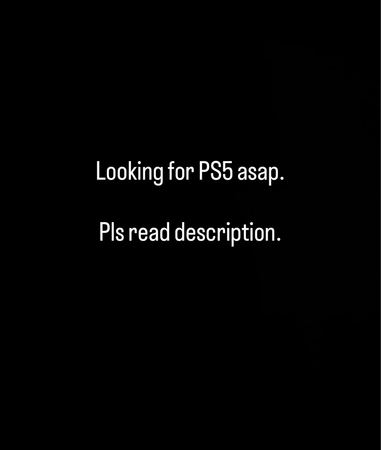 Looking for PS5