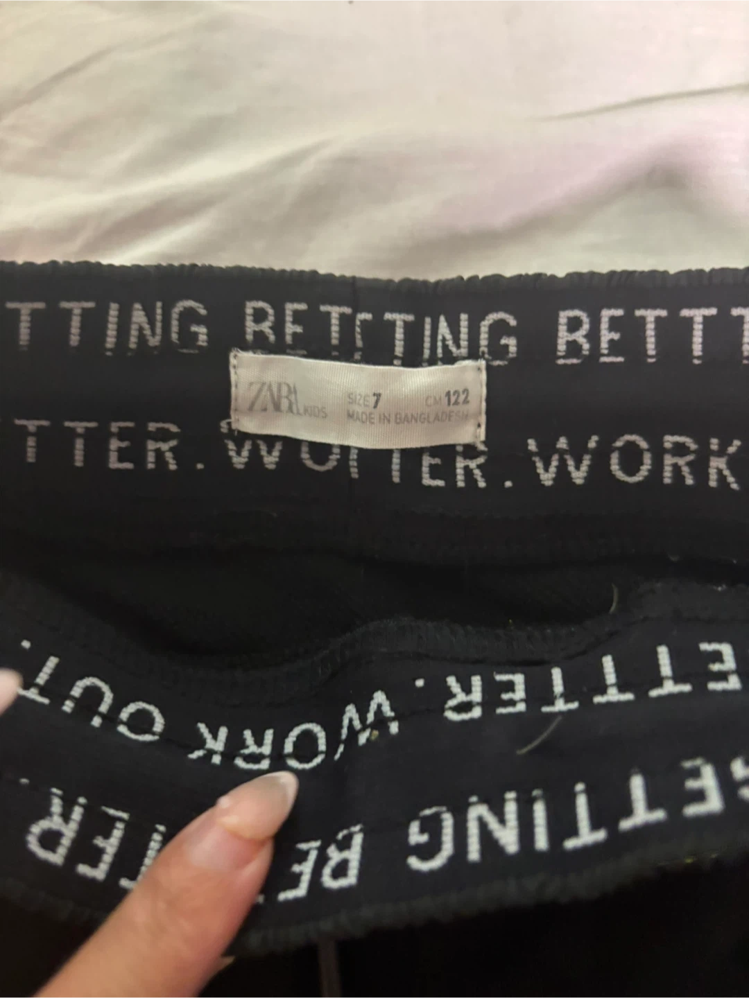 Zara Kids Black Sweatpants - Size 7 - photo 2