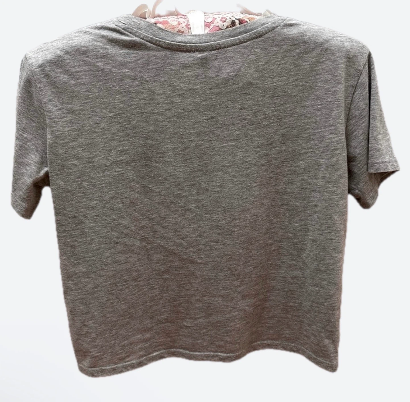 🧡H&M Grey "It's Our World" Crop Top - photo 2