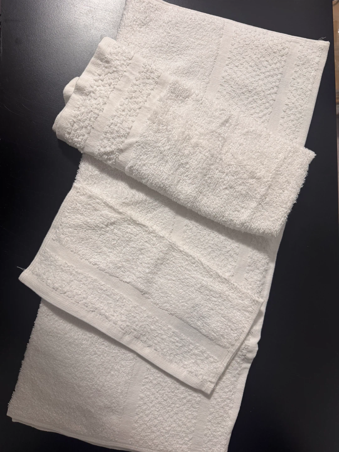Mainstays White Cotton Towels - Set of 10 - photo 2
