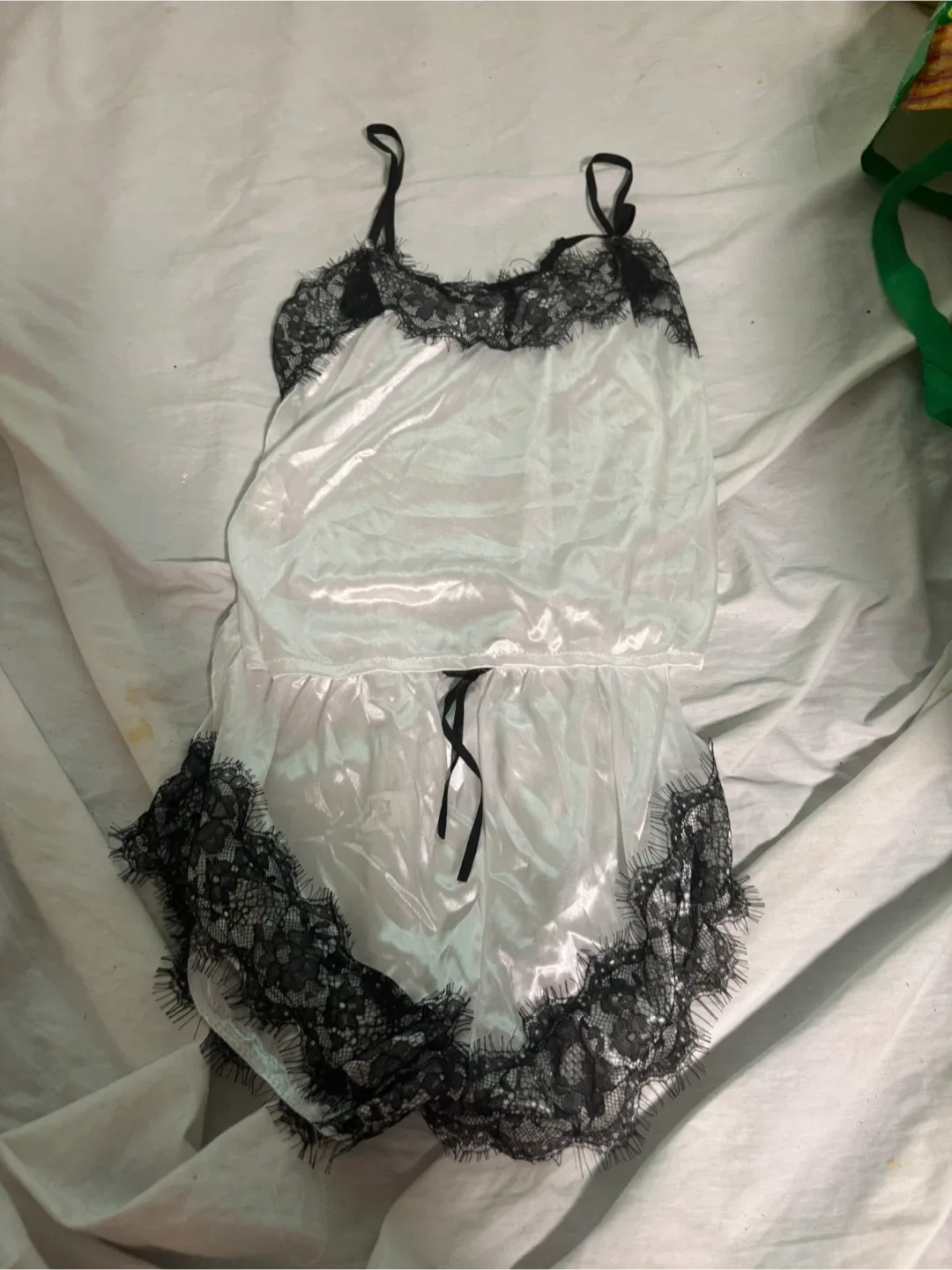 Lace Trim Pajama Set