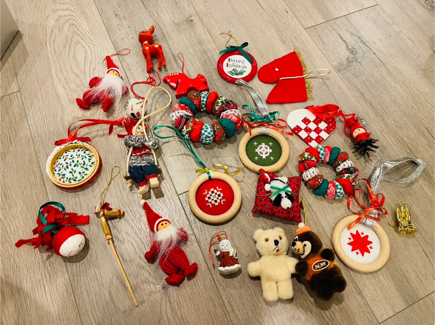 Vintage Christmas Ornaments - Mixed Lot from Norway