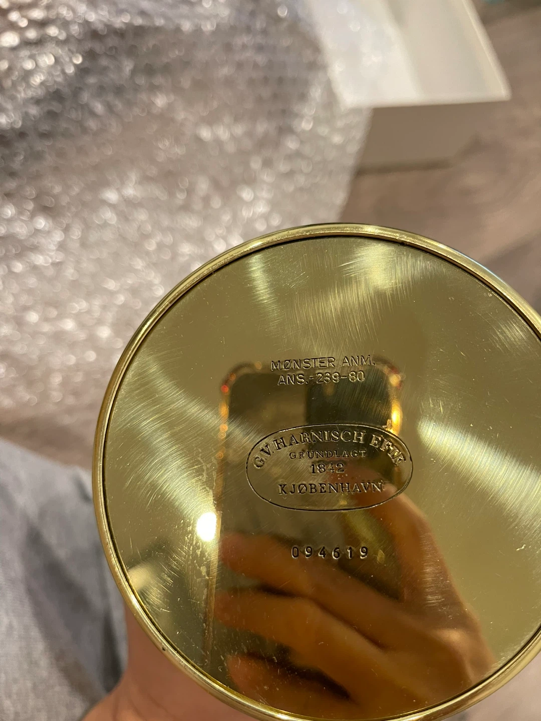 Antique G.V. Harnisch Eftf. Brass Oil Lamps - Pair - photo 2