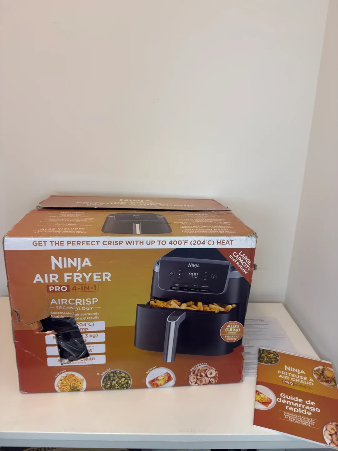 Ninja Air Fryer Pro, 5 QT, 4in1, Grey, AF141C thumbnail