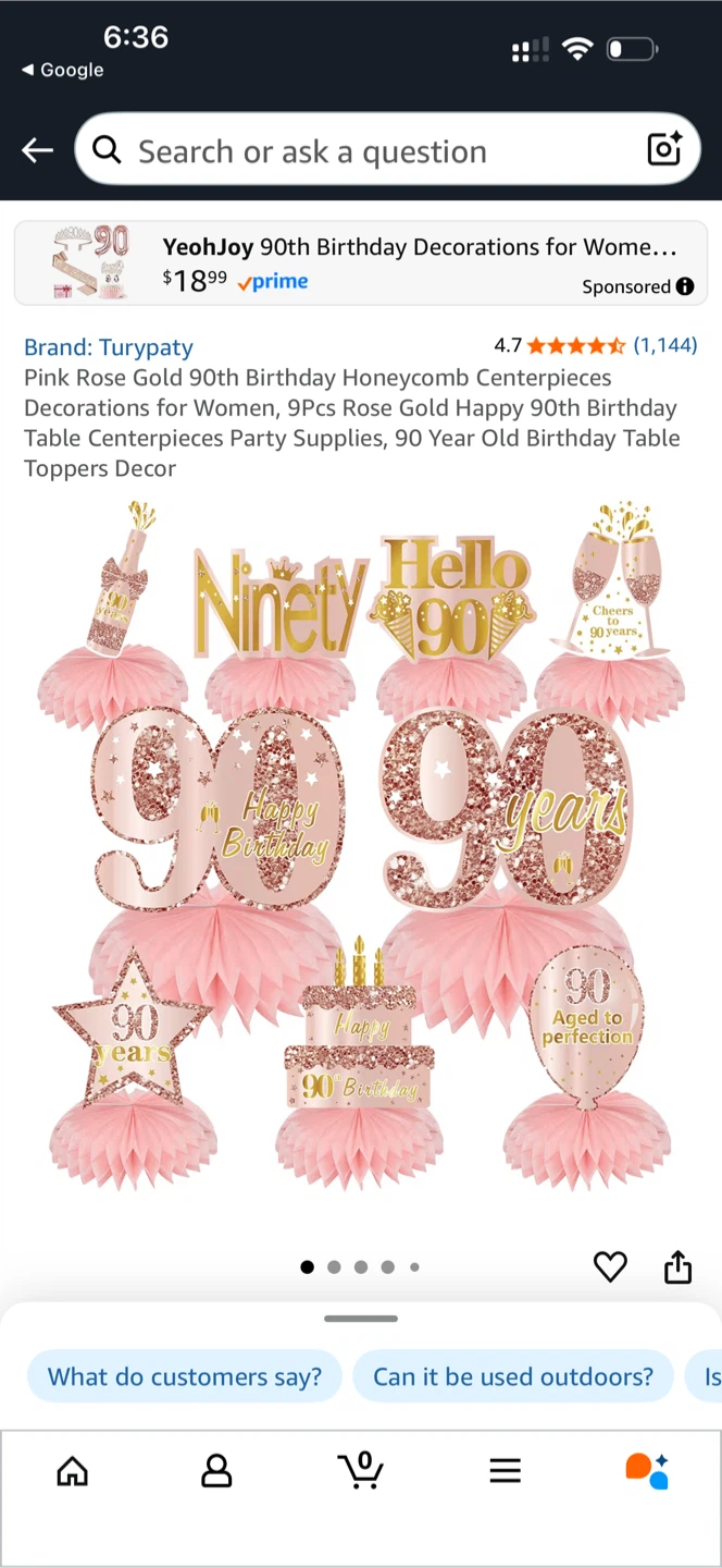 Turypaty 90th Birthday Decorations - New in Package! - photo 2