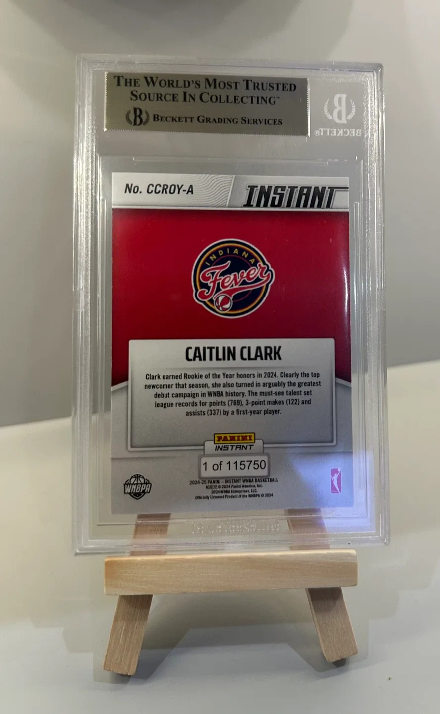 Caitlin Clark Rookie of the Year Graded Card image indicator(2)