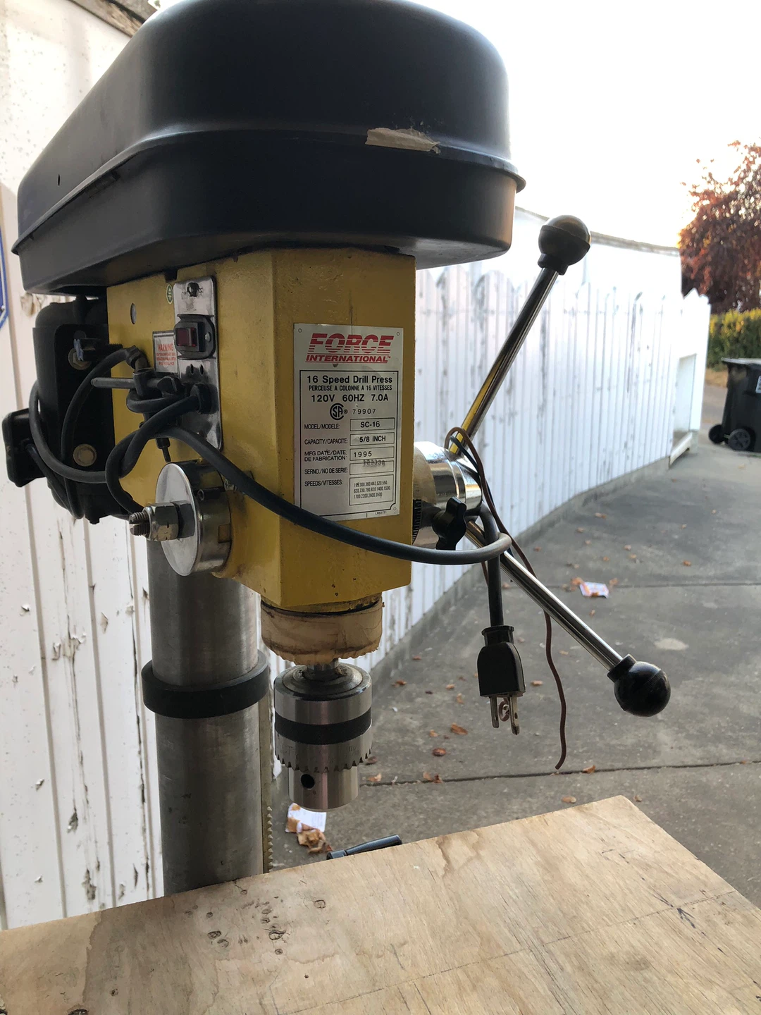 Drill Press- Force International SC-16, 16 speed - photo 5