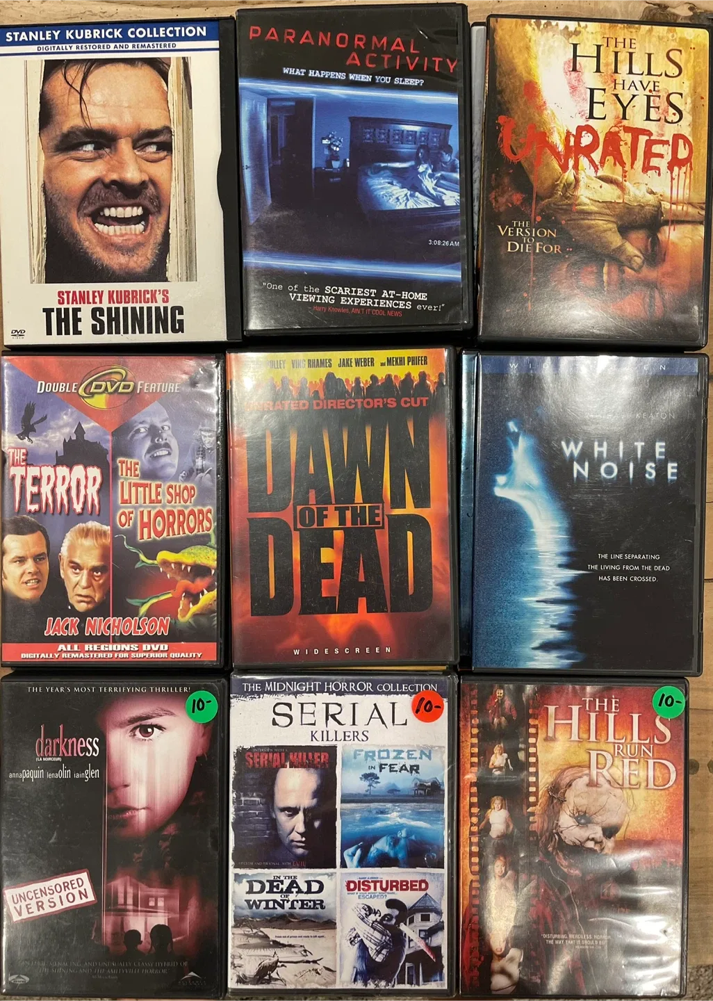Horror Movie DVD Collection - Various Titles image indicator(2)