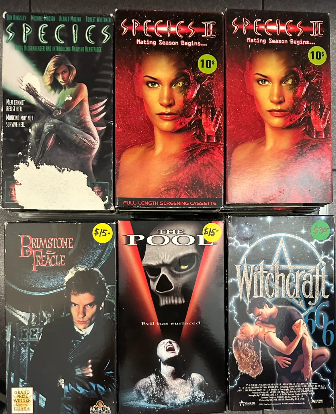 VHS Horror Movie Collection image indicator(6)