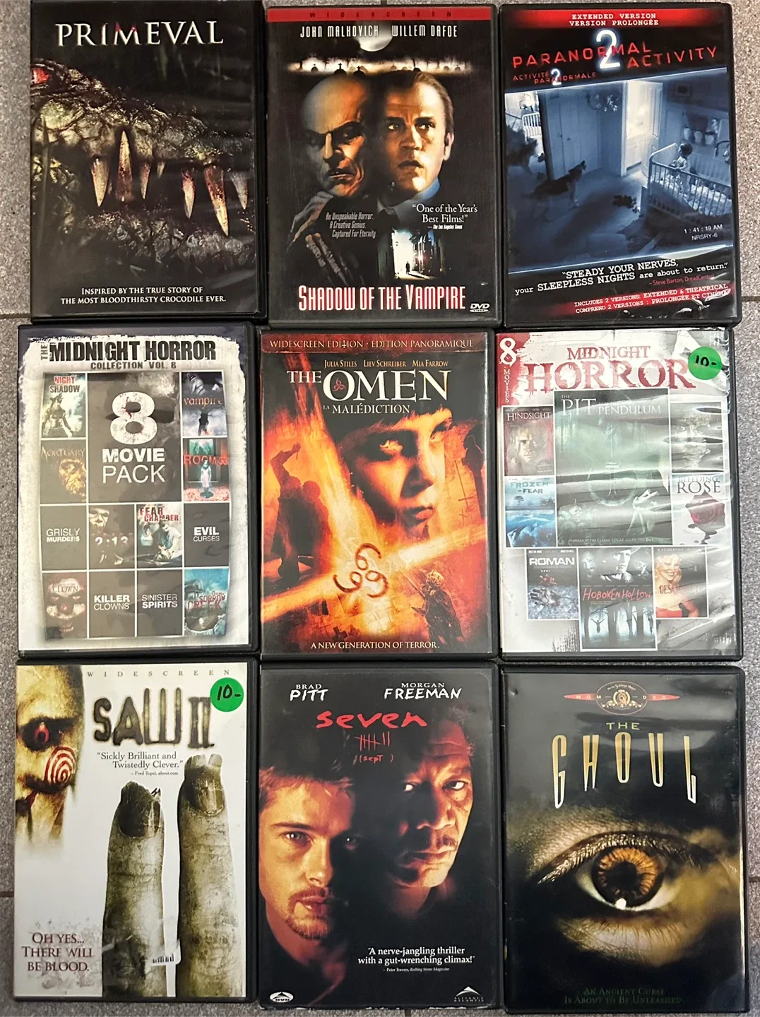 VHS Horror Movie Collection image indicator(8)