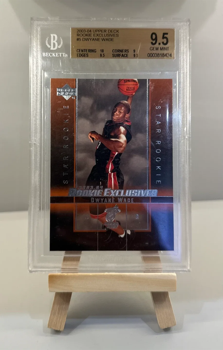 Dwyane Wade 2003-04 Upper Deck Rookie Exclusives #5 BGS 9.5