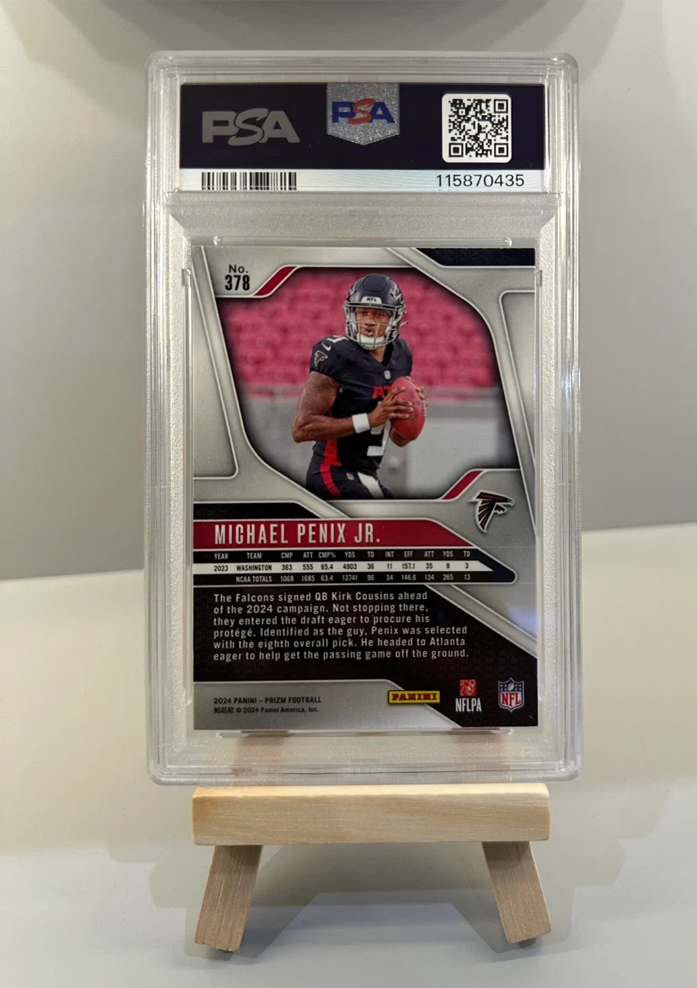 Michael Penix Jr. 2024 Prizm Football Card - PSA 10 image indicator(2)